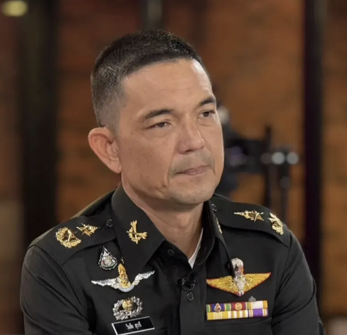 Major General Winthai Suvaree Addressing Fire at Police Armoury in Surin