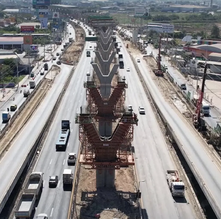 Nakhon Pathom–Cha-am Motorway Construction Thailand 2025