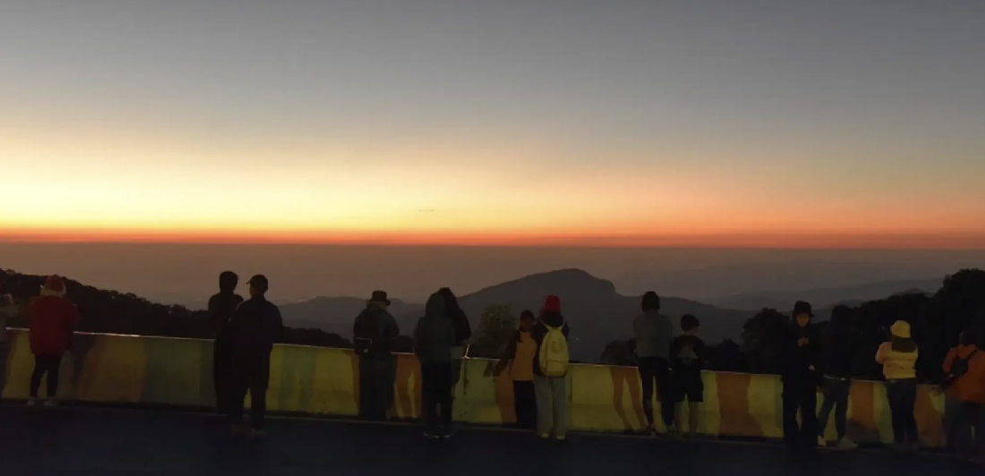 People watching the weather in Thailand